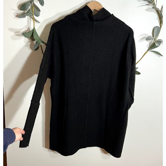 Free People Black Waffle Knit Tunic - Picture 6 of 6